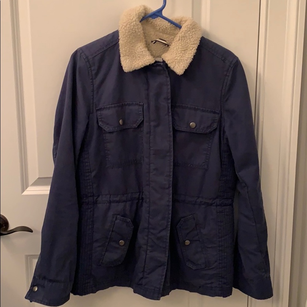 Blue utility jacket